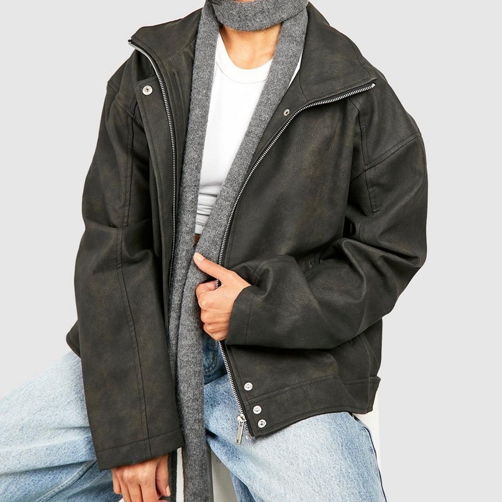 FAUX leather Jacket